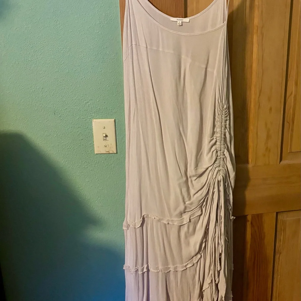 Easel Cream Asymmetrical Dress - Picture 1 of 5